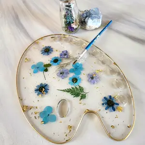Floral Resin Paint Palette