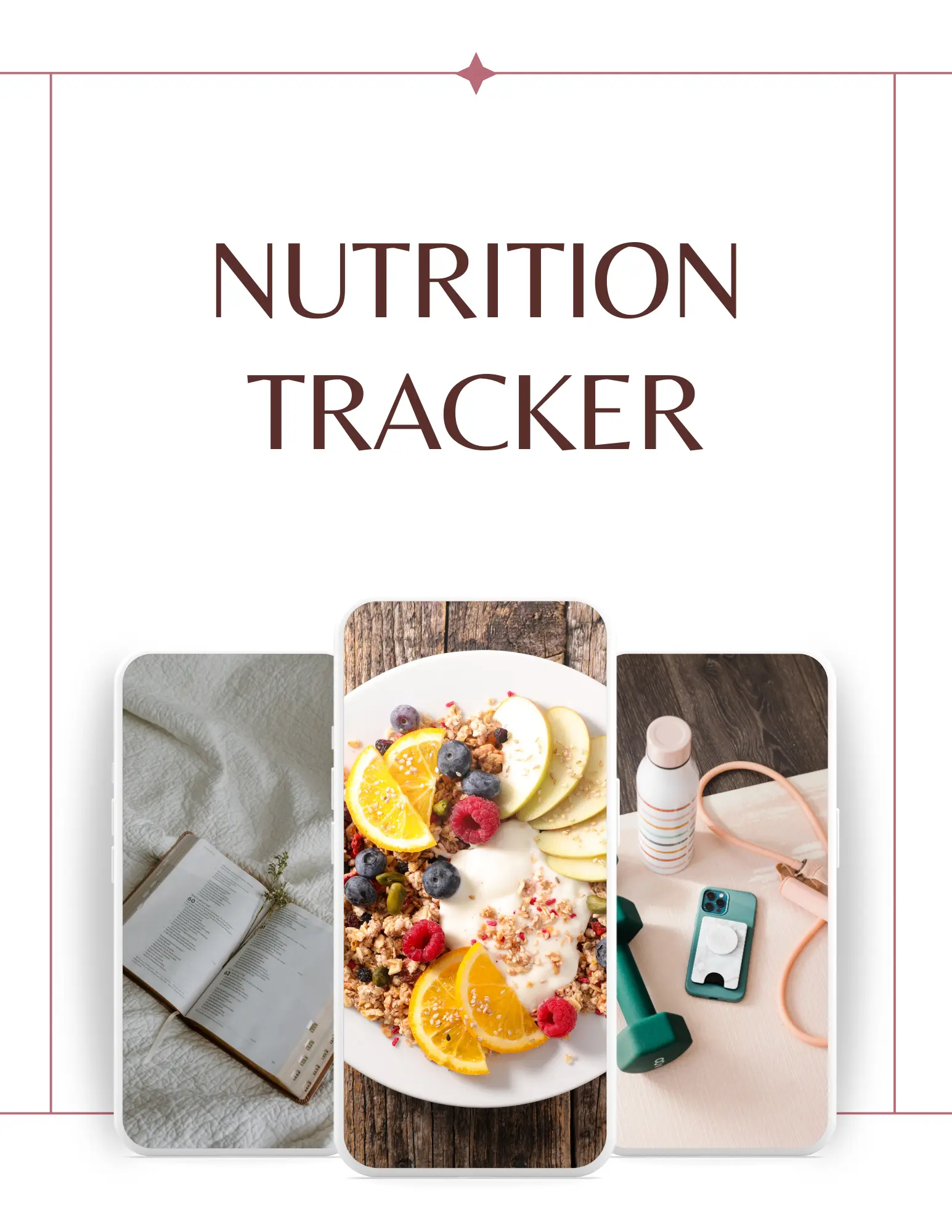 Printed 12-Week Nutrition Tracker | Wellness Journal with Daily Logs, Meal Plans & Progress Tracking