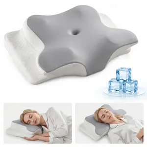 Mellow Sleep | CloudAlign Pillow + Free Cooling Pillowcase — Ergonomic Cervical Pillow: Dual-Height Memory Foam Design with Cooling Pillowcase, Engineered for Side, Back, and Stomach Sleepers; Winner of the "Best Pillow of 2025" Award.