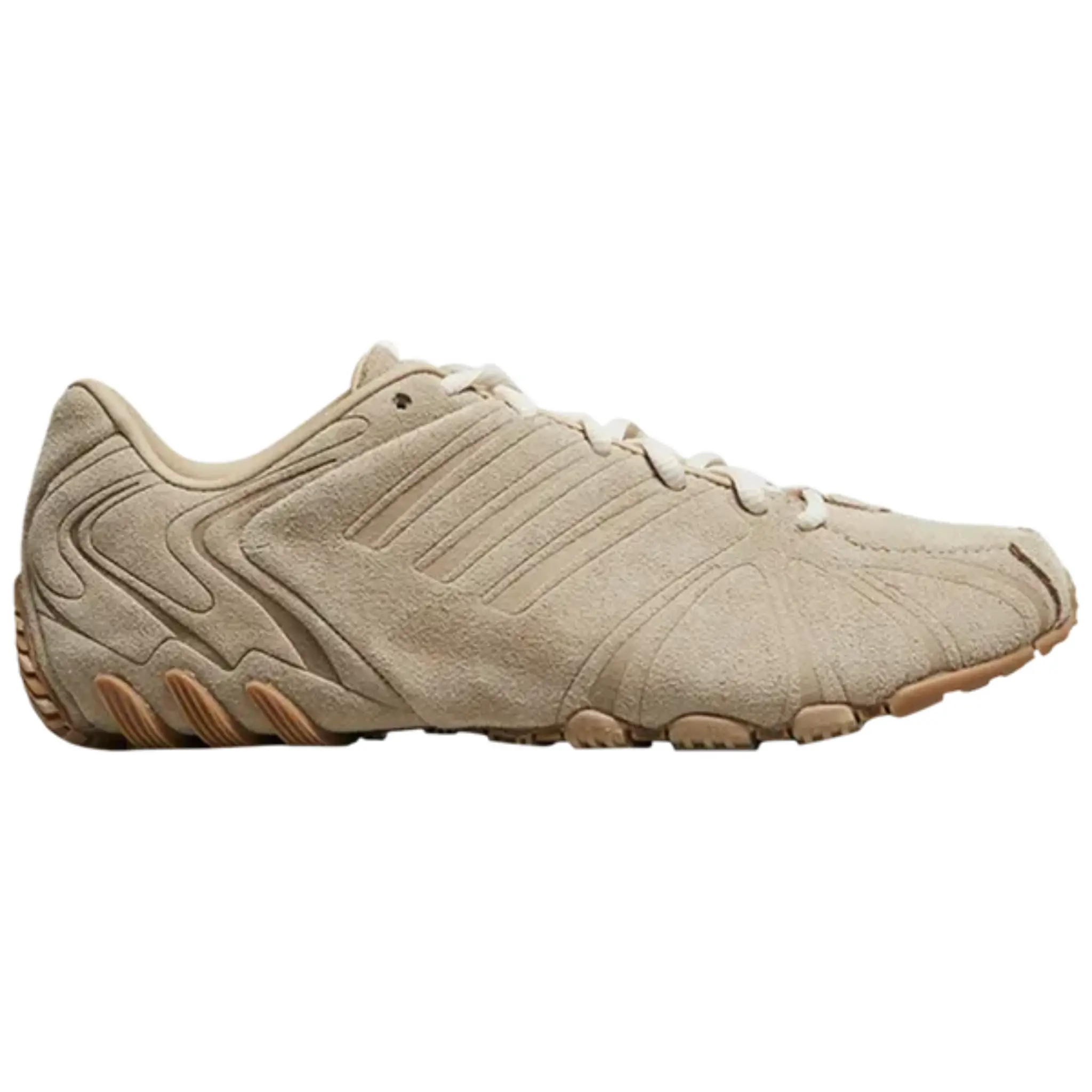 Adidas Women's Beige Ghost Sprint Sneakers - JS1067, Deadstock Fresh, Flat Gum Traction, Molded Suede Wrap, Original Box, Tight Midfoot Hold, Track‑Line Heritage