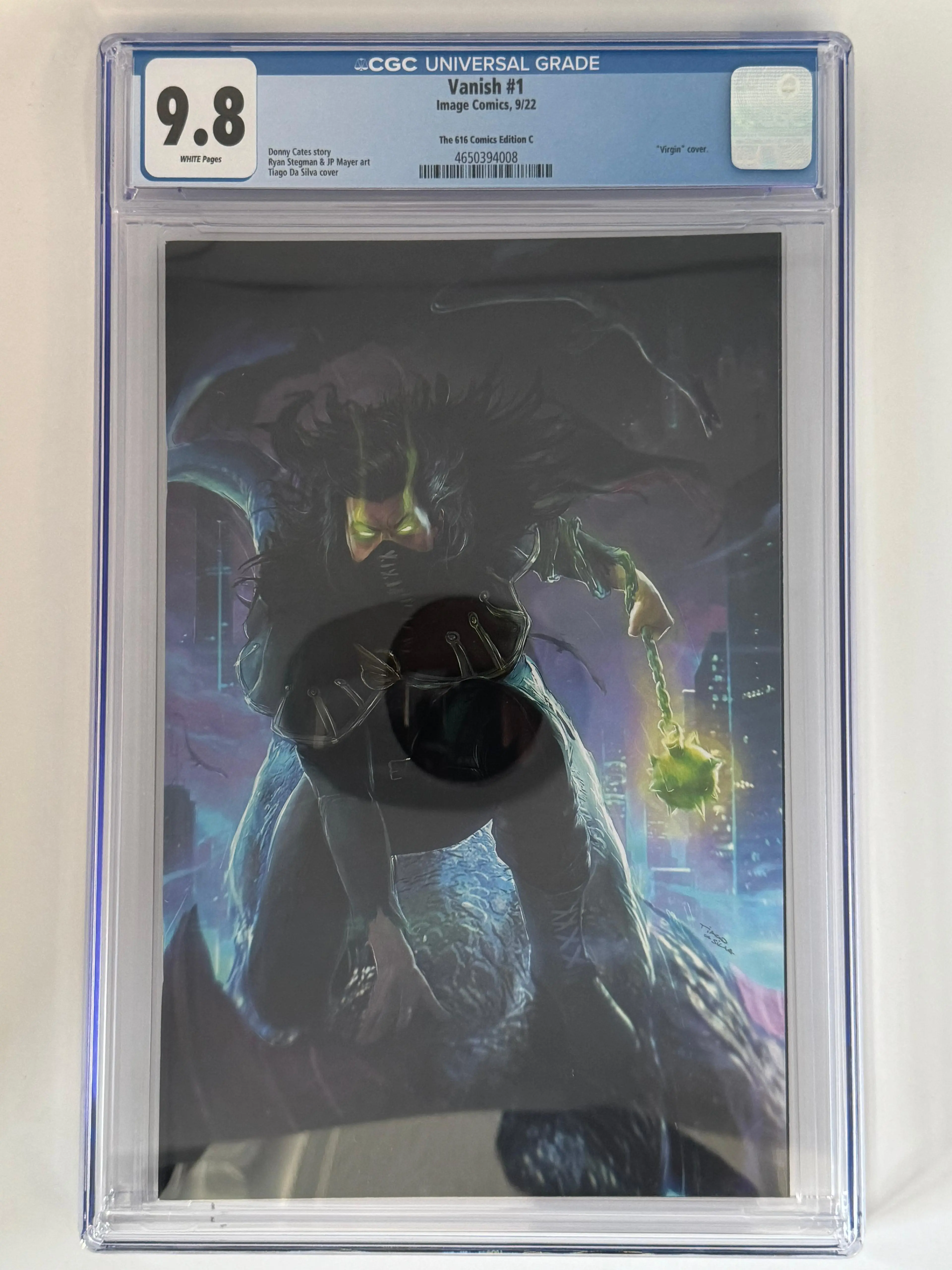Vanish #1 Debut Collectible Comic Book, CGC 9.8 Blue Label, Tiago Da Silva Exclusive Variant, Flawless Condition