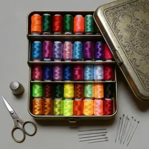 50 pieces of adhesive embroidery thread, luminous silk thread, 3-strand embroidery handmade silk thread, multi-color ice silk thread embroidery, cross stitch thread embroidery thread used for manual sewing, used for cross stitch insole tassel clothing