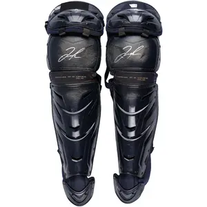 Jose Trevino New York Yankees Autographed Game-Used Navy Shin Guards from the 2023 MLB Season - RG13309095-96 - Fanatics Authentic Certified