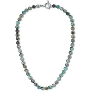 Hand-knotted Men's Beaded Necklace, Crystal Necklace for Men