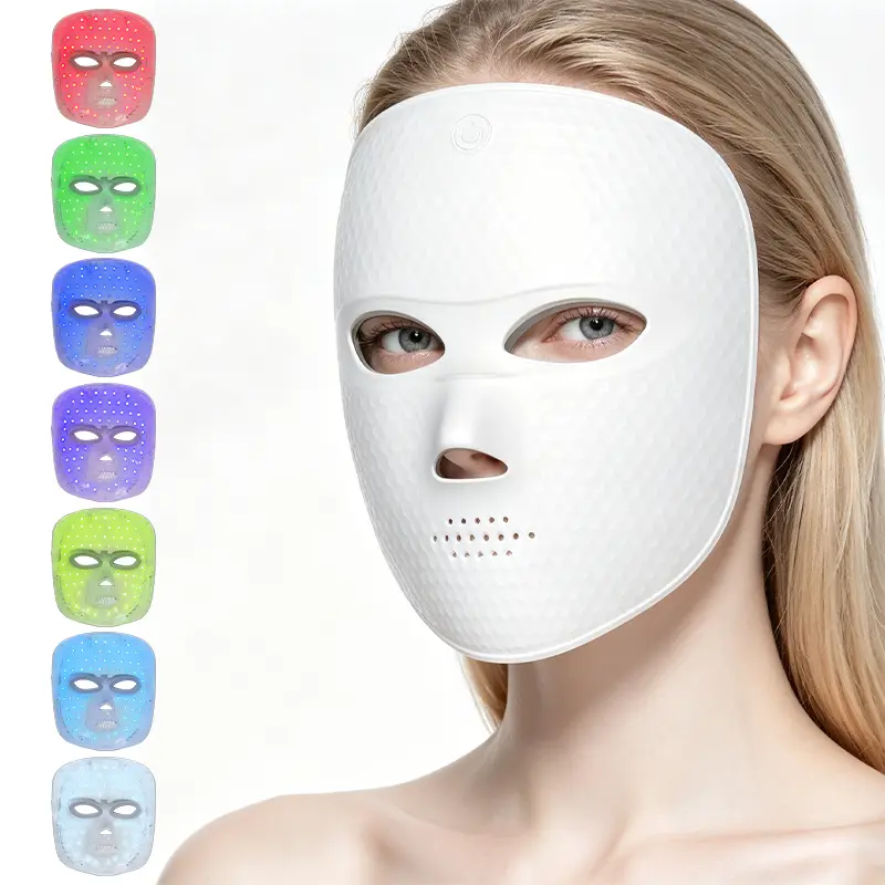 Mother's Day gifts, rechargeable LED masks, facial care tools, masks with holes, infrared red light relaxation masks suitable for home office, travel and sleep, are ideal holiday gifts.