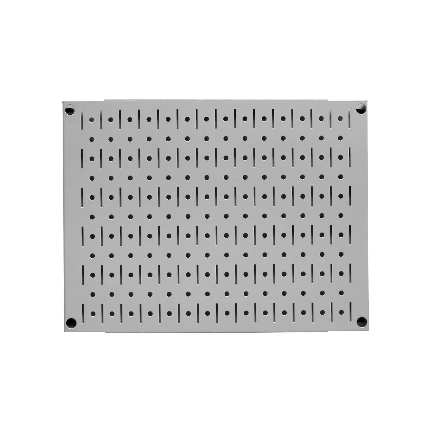 12in x 16in Gray Metal Pegboard Tile Fun Size Tool Board Panel