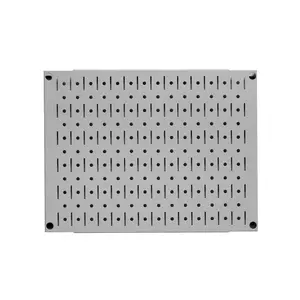 12in x 16in Gray Metal Pegboard Tile Fun Size Tool Board Panel