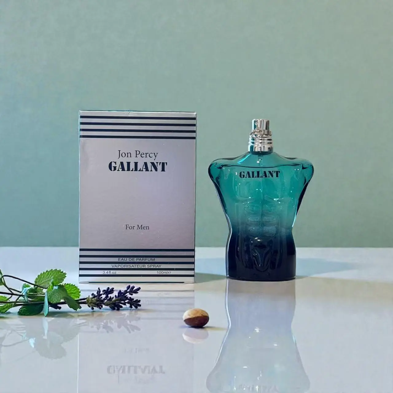 Jon Percy Gallant Men's EDP Spray Cologne - 100ml/3.4 fl.oz Single Item, Fresh & Elegant Delightful Scents with Mint, Cardamom, Fresh Lavender, Gift for Boyfriends