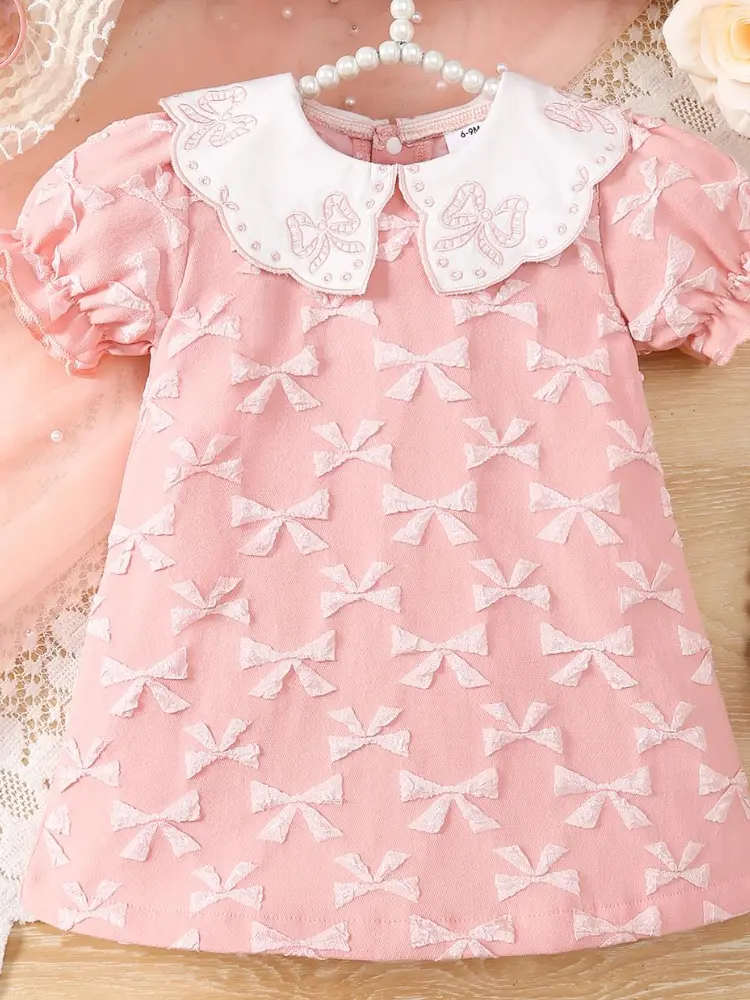Summer dress for toddler girls; princess style for baby girls.