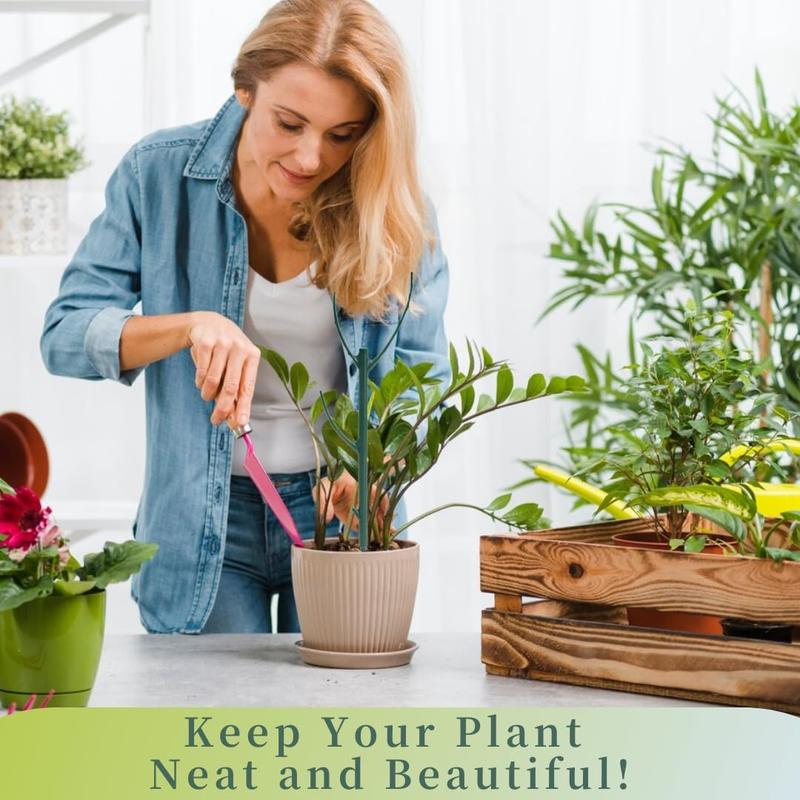 10 Pack Stackable  Support Stakes, 75inch Climbing  Sticks Structures for Monstera with Garden Ties, Durable Alternative to Moss Pole for Indoor Outdoor