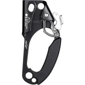 Hand Ascender for Outdoor Rock Climbing Ascender Strong Rappelling Gear for 8-13mm Rope Climbing Equipment for Tree Climbing Mountaineering Caving Adventures (Right Hand)