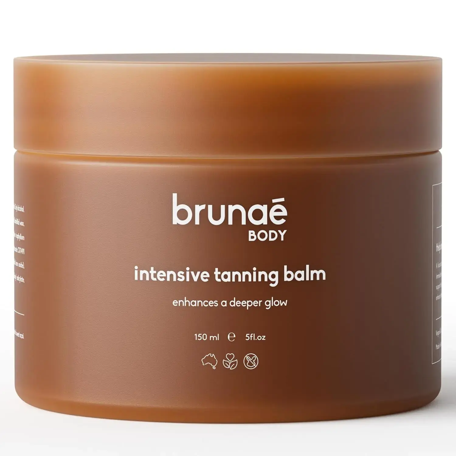 BRUNAE BODY Intensive Tanning Bed Balm [FOR DARKER & FASTER TAN] - Natural Tan Accelerator Lotion for Sunbed - Sun Tanning Lotion for Women & Men with Tamanu & Acai Oil - 100% Vegan & Australian Made