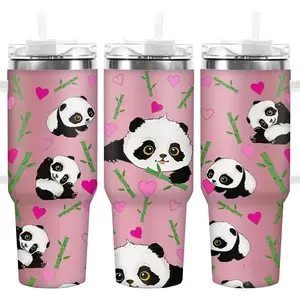 HACOOL SHOP All-Seasons Panda Stainless Steel Tumbler 40oz Insulated Cup with Lid Great Gift for Family & Friends Ideal for Gifting Teachers Doctors Drivers