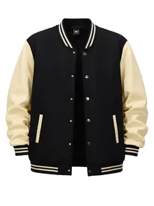 Men's Autumn Winter Long Sleeve Pocket Button Cardigan Baseball Jacket Vest Color Block Fashion Casual Sports Outdoor Running Top Suitable for Street Running Travel Holiday Outdoor Commuting Camping Leisure Wear Menswear Coats