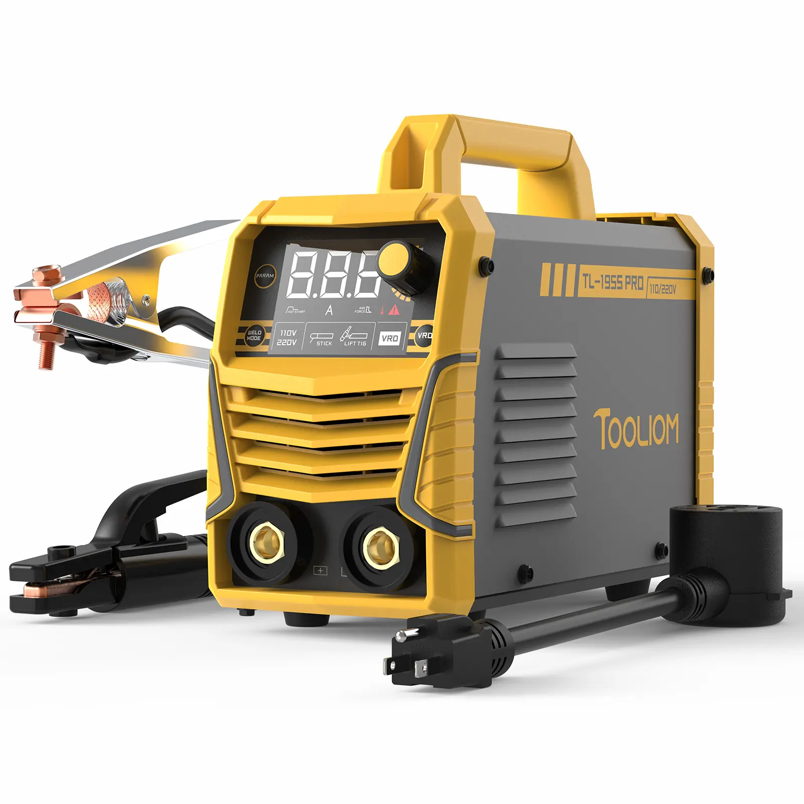 TOOLIOM TL-195S PRO Stick Welder Value Pack - 195A 110/220V Dual Voltages MMA Welding Machine with Hot Start & Arc Force