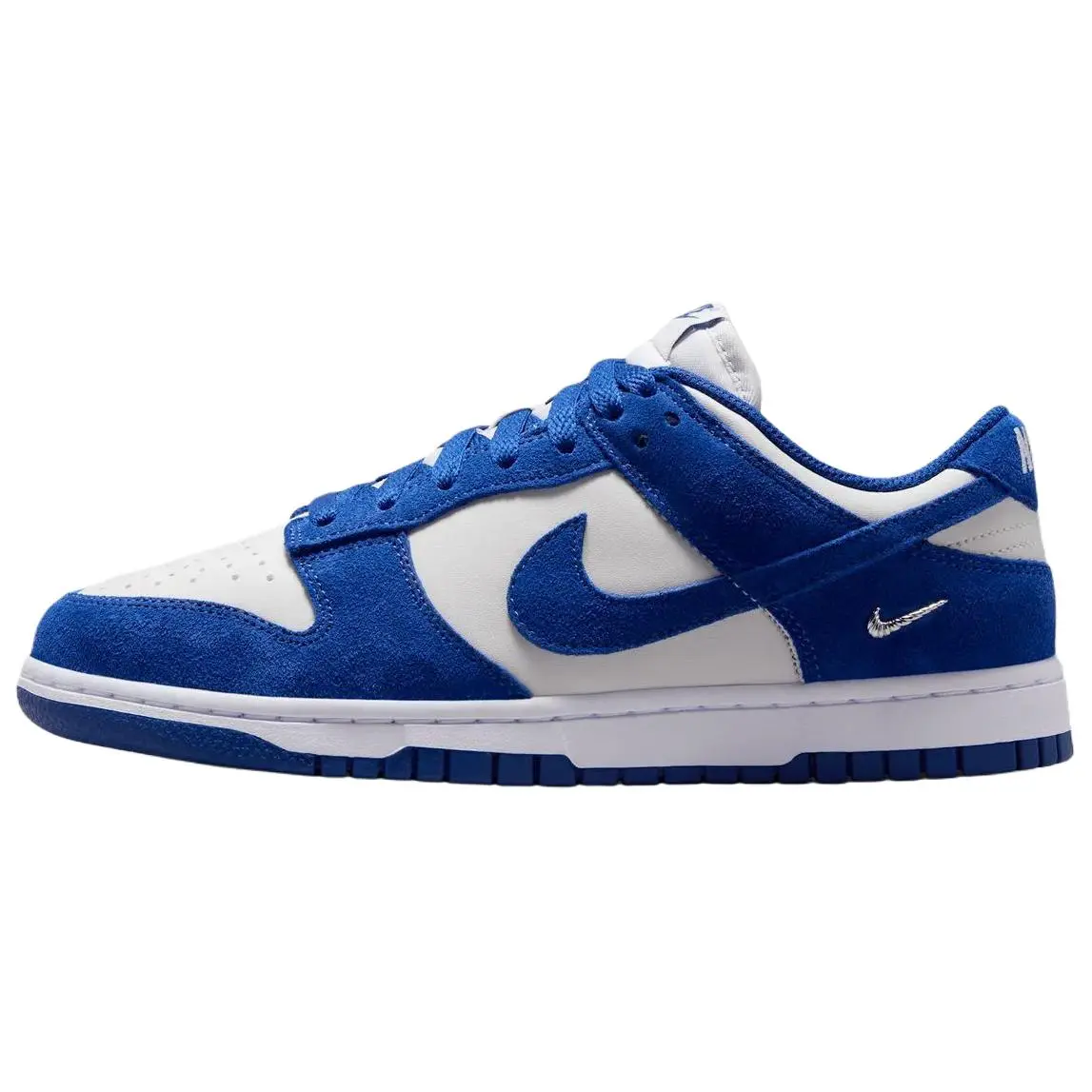Nike Women's Dunk Low Suede 'Old Royal Photon Dust White' Casual Shoes - Round Toe, Lace-Up, Female Sizes, Everyday Wear