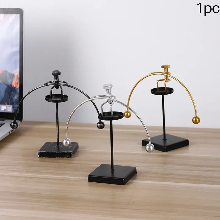 Creative Newton's Cradle Stress Relief Toy, Office Desk Organizer, Unique Design for Adults, Perfect Gift Idea, Decompression Gift, Enhances Focus & Concentration, Desktop Stress Reliever