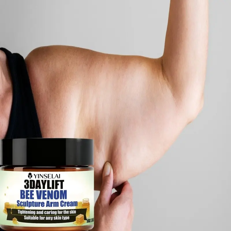 Quick-Effect Advanced Firming Bee Venom Arm Cream, Body Firming Cream, Hydrating, Moisturizing and Tightening, Improves Loose Skin, Suitable for Arms, Abdomen, Thighs, Buttocks