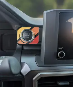 Vinyl Garage Start/Stop Button Overlay For Tacoma (2024-Current)