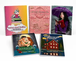 Bookish Coloring Books 8.5 x 11 Spiral Bound - several options