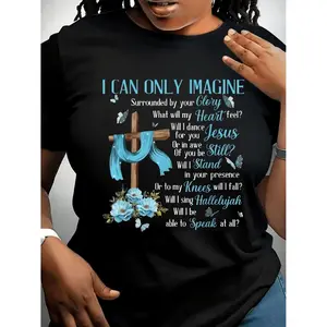 Good Friday Mother's Day Print Women's Round Neck Pure TShirt with a Minimalist Design, Comfortable And Breathable, Suitable for Everyday Casual Wear, Showcasing a Natural Elegant Style, a MustHave for Summer Parties, Local Shipping, 2D Printing