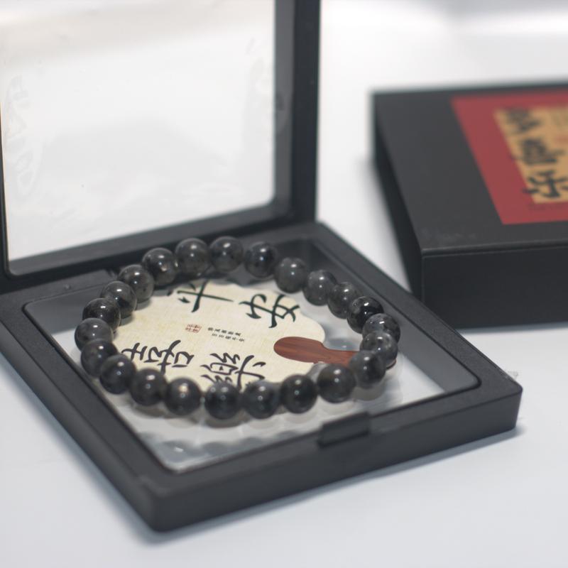 Chic Black Stone Bead Bracelet - a Bohemian-Inspired Accessory, Great for Couples, an Ideal Present for Any Event, Suitable for Everyday Use | Adorable Bracelet | Genuine Stone Bracelet