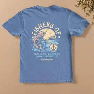 Wear Your Faith – 2-Sided Fishers of Men Tee, Perfect for Every Follower, christian clothing, Casual Top