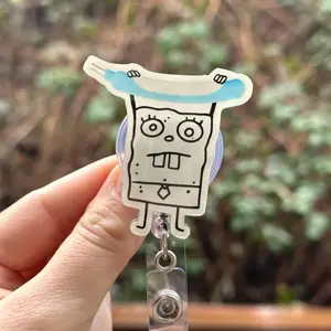 Doodle Purewick - Nurse badge reel, RN, MD, medical, healthcare, work accessory