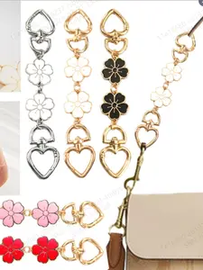Bag Extender Chain Sakura Design Floral Pattern, Long Shoulder Strap Accessory for Handbags & Wallets, All Seasons Use