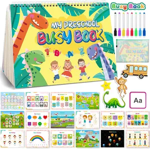 Montessori Busy Book for Kids, Preschool Learning Activities, Toddler Busy Board, Gifts for Toddlers, Christmasgiftideas, Busy Tots Bilingual Toddler Markers, Travel Student Painting Supplies, Teaching Supplies, TikTokShopBlackFriday