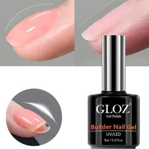 8-in-1 Nude Builder Gel - Rubber Base & Nail Strengthener for Thin Nails, UV/LED Soak Off, Ideal for Salon & DIY Manicures