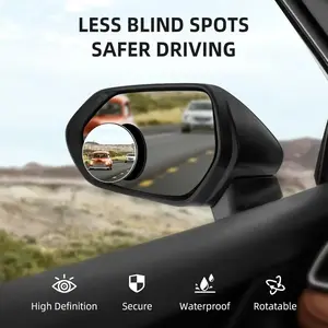 Car 360° Adjustable Blind Spot Mirror | Full Coverage Reverse Assistance Round Mirror, Eliminating Visual Dead Zones