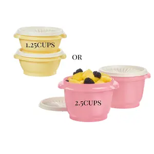Tupperware Heritage Collection Servalier Bowl 1.25cup or 2.5cups, Air Tight Leak Proof Food Storage Set Bowl Round Set