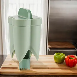 2 in 1 Pepper Seed Corer Remover, Kitchen Gadgets, Bell Pepper Cutter Quickly Cutting and Deseeding Bell Pepper Corer Tool, Also for Vegetables Fruits