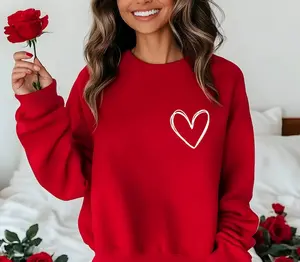 Valentines Heart Sweatshirt, Womens Valentine's Day Sweatshirt, Couple Gift Sweatshirt, Heart Hoodie, Anniversary Day Gift, Christmas Gift