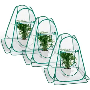 Greenhouse Cover, Mini Greenhouse PVC Plant 3-Pack, Small for Indoor, Sunshine Room Backyard Flow