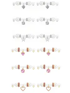 Fake Nipple Rings Non Piercing Nipple Jewelry Bells Dangle Heart Butterfly Adjustable Fit Nooses Faux Nipple Piercing Cute Body Jewelry