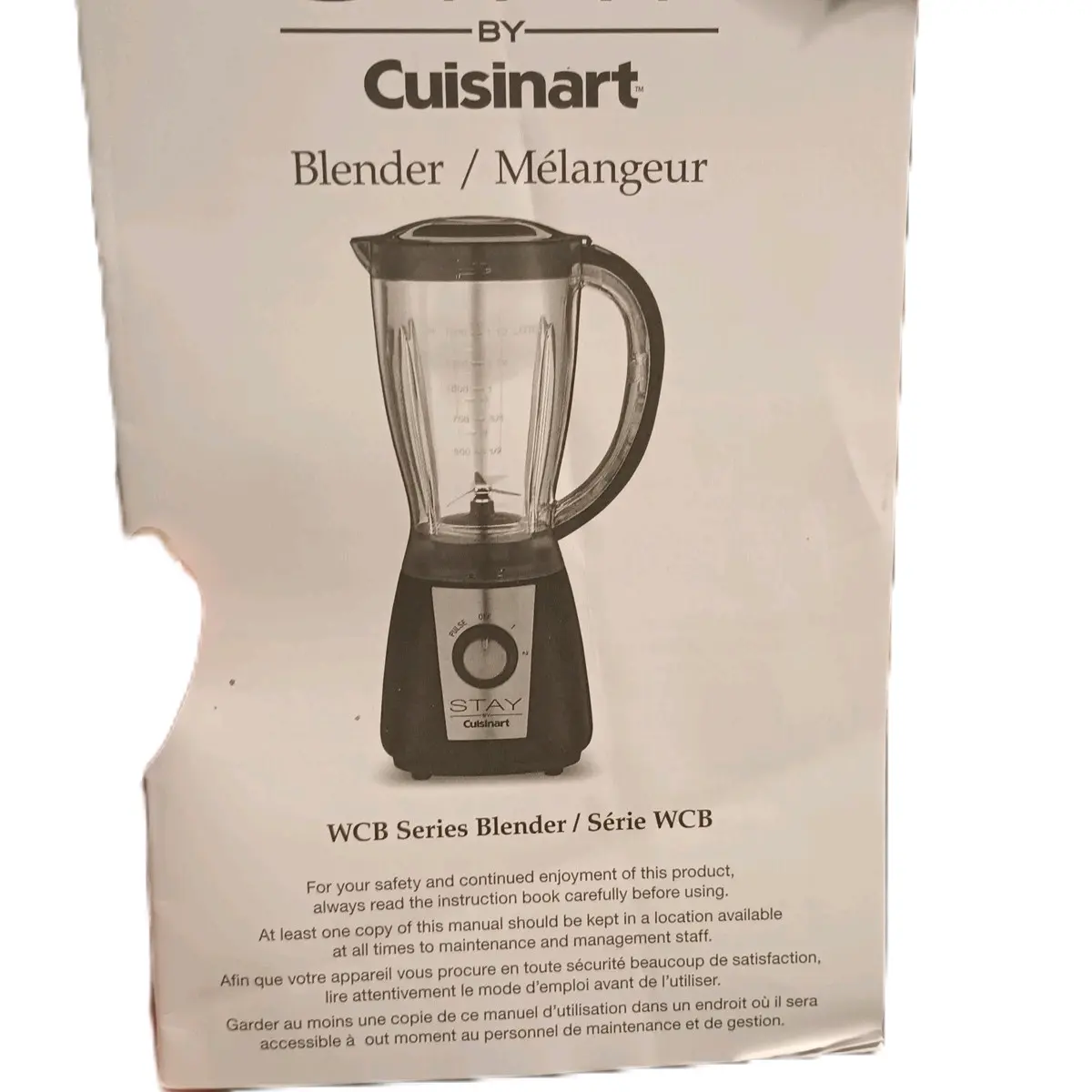Stay By Cuisinart Blender Wcb Blender New