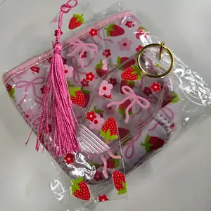 Strawberry Bookish Bundle UVDTF keychain, bookmark, cup coozie and reading log