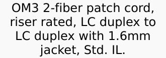 Panduit Fiber Optic Duplex Patch Network Cable