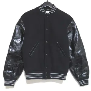Pre-owned Yves Saint Laurent Other Small Leather Goods Saint Laurent Paris Teddy Jacket Varsity Jacket
