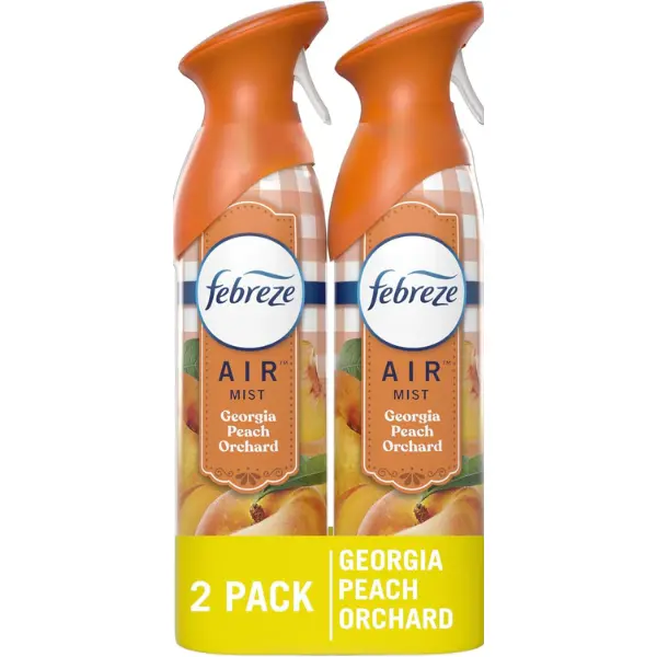 Febreze Air Freshener Spray, Odor-Fighting Room Spray, Georgia Peach Orchard Scent, 8.8oz, 2 Count
