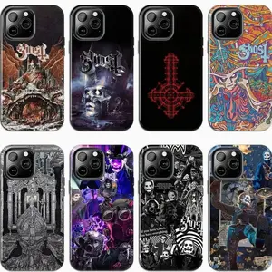 8 Styles Ghost Band Phone Case, Compatible with iPhone X, 11, 12, 13, 14, 15, 16, 17 & more