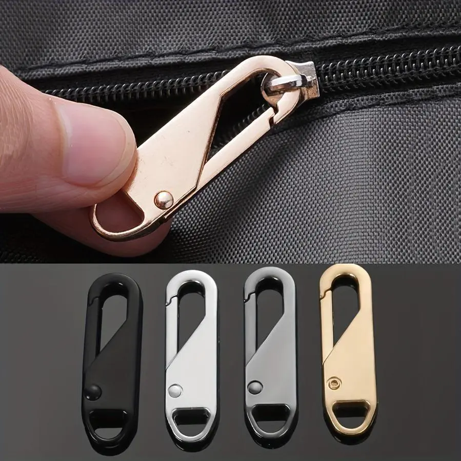 5pcs Zipper Puller Repair Kit - Universal Zipper Replacement Sliding Handle, Suitable for Bags, Clothes, Wallets - Easy Installation, Durable and Long-lasting