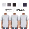 3 Pack SHAKAWEAR Men's Max Heavyweight T Shirts Shaka Wear Short Sleeve Crewneck T Shirt Casual Plain Classic Heavy Cotton Tee Regular (S to 5XLT)