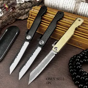Japanese Higonokami Forging Steel Folding Knife, Outdoor Sharp Trekking Hunting Pocket Survival Knife, Edc Camping Cutting Defense Tool, Tactical Knives