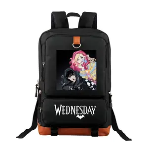 Enid & Wednesday  Unisex Backpack with Laptop Compartment – Large Capacity Travel & Commuting Bag for Camping, Perfect Birthday Gift for Friends & Family 17.3‘’*11.4”