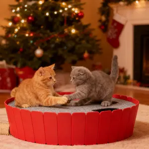 Pawaboo 4 Holes Whack-a-mole Electric Cat Toy, Interactive Cat Toy with Running Mouse, Pop and Play Hide Seek Cat Toy,Pet Supplies