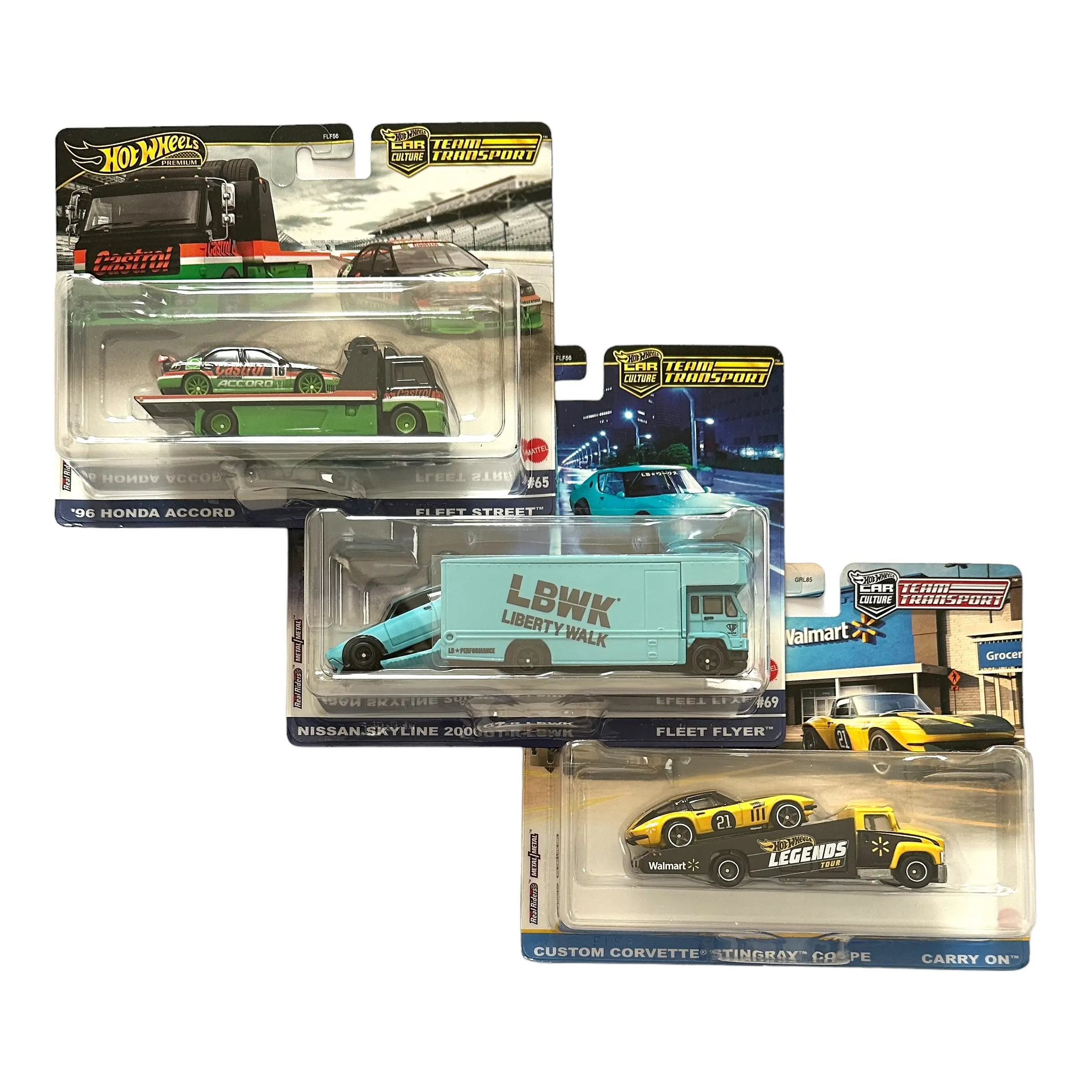 Hot Wheels Team Transport Car Culture Premium 1:64 Scale Diecast Collectible Model Car - Metal Body, Rubber Tires, Real Riders Wheels, Museum-Quality Details, Limited Edition Hobbyist Item (Scale Model Diecast Toys), Diecast Metal Car, Model Cars