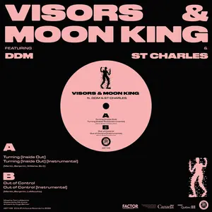 Visors & Moon King - Turning (inside Out) B/w Out Of Control  [12-INCH SINGLE VINYL RECORD]